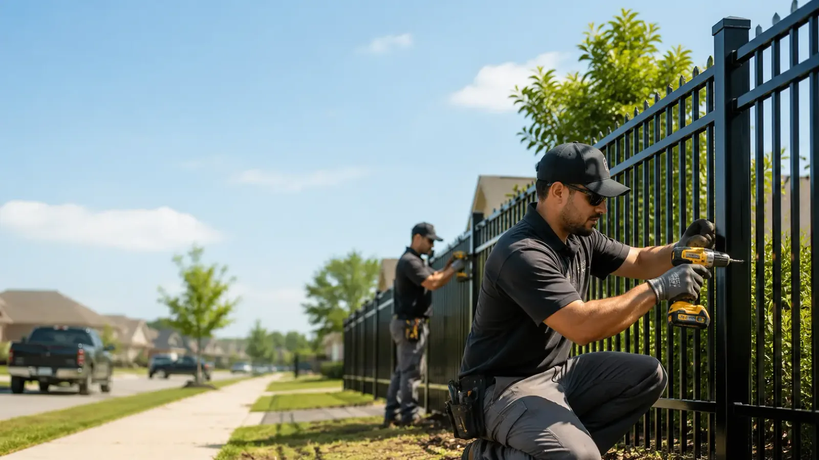 Metal Fence Installation in Woodburn, IN